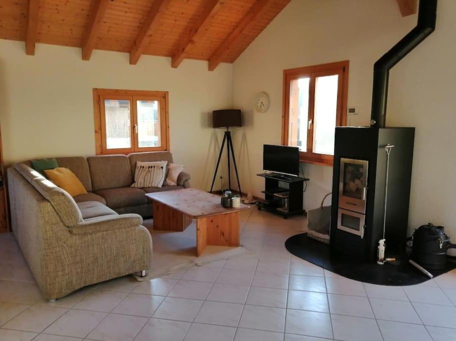 Confortable Chalet Avec Magnifique Vue En Gruyere. Charmey Eksteriør bilde